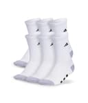 adidas Kids Athletic Cushioned 6-Pack Crew (Little Kid/Big Kid) — cor Branco
